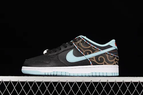 All categories Nk SB Dunk Series Nk SB Dunk Low Low-top sneakers Pure original version Nk SB Dunk Low "Barber Shop" Black and blue SB Dunk Series low-top casual sports skateboard shoes DH7614-001